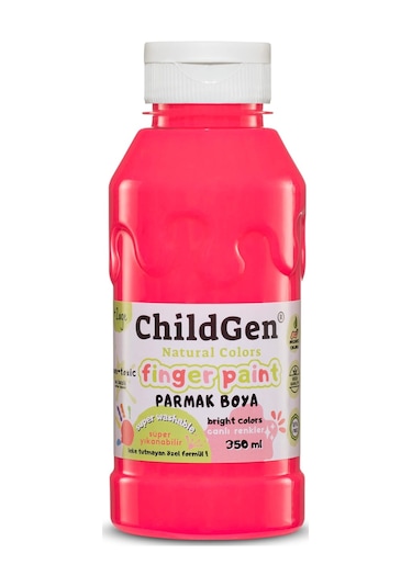Childgen Süper Yıkanabilir 3'lü Parmak Boya Neon Set 3x350ml