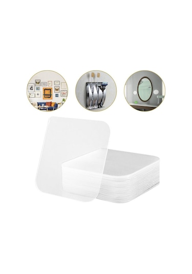 Şeffaf Çift Taraflı Bant, Nano-lantlar, Duvara Dikişsiz Su Geçirmez Çıkartmalar, Isıya Dayanıklı Viskon Şerit, Banyo Duvarına Çıkartma 30pcs