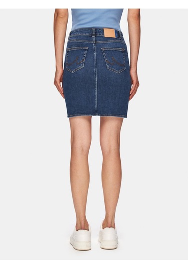 Mırah X Mini Orta Mavi Jean Etek Orta Mavi