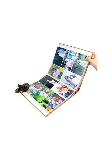 10x15 CM 600'lük Kutulu Gramafon Desenli Fotoğraf Albümü