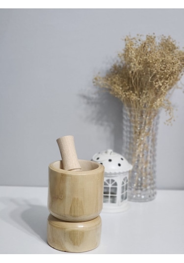 Hbs Art Design Çift Taraflı Kullanılabilen Havan Açık Renk