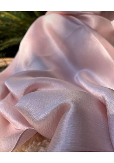 Gesshop Kadın Abiye Janjan Şal Pudra Pembe