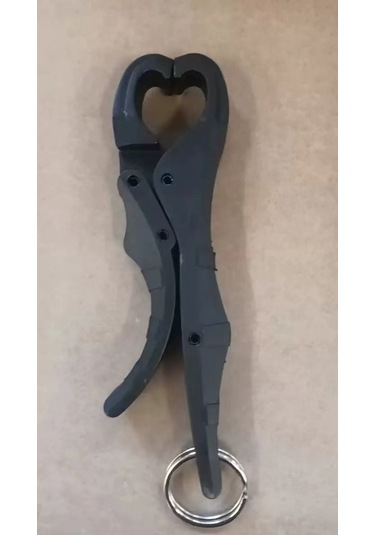 Springsun Dayanıklı Nylon Cam Elyaf Kilitli Ağızlı Balık Tutucu - Multifonksiyonel Luya Kancası, Hafif Ve Güçlü Büyük Balık Kontrolü Siyah