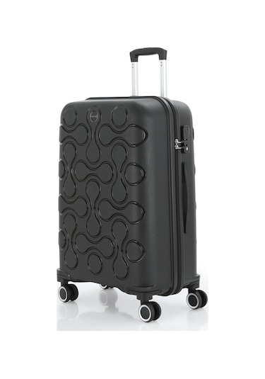 Mçs Polipropilen 3lü Valiz Seti Büyük & Kabin & Makyaj V376 S23sy1000053-set 00001 Siyah