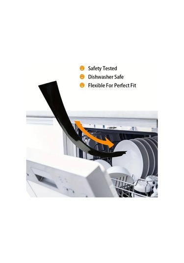 Xuweiwei Isıya Dayanıklı 2 Parça Beyaz Silikon Ocak Aralık Kapağı