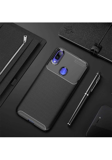 Xiaomi Redmi Note 7 Kilif Karbon Silikon Case 389460930