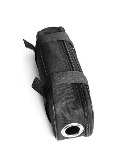 Youtek Dağ Bisikleti Üçgen Çerçeve Çantası, Poliester Materyal, 27x9.5x7 Cm, 100g, Kontrolcü Taşıma Fonksiyonu Siyah