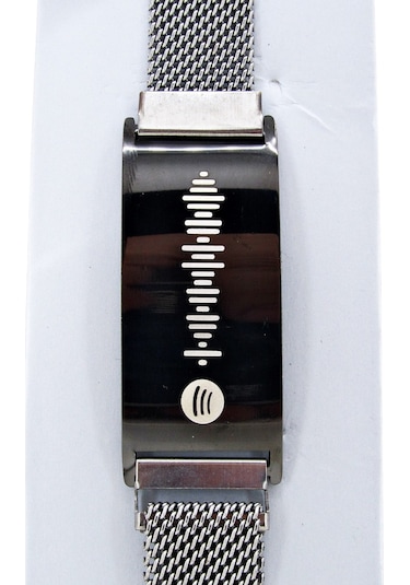 Spotify Şarkı Kodlu Hasır Kordonlu Çelik Erkek Bileklik scb10c Çok Renkli