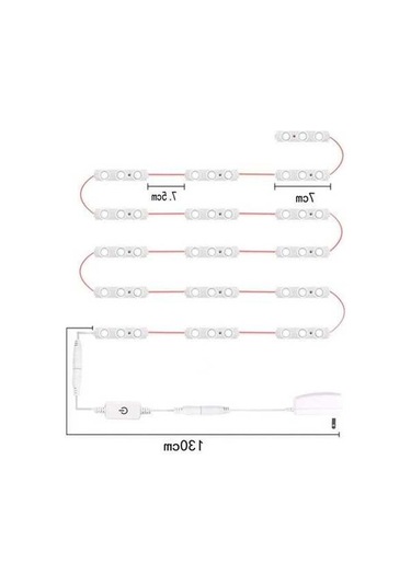 Besthome1 16 Led Dokunmatik Ayna Işığı - Parlaklık Ayarlı, Usb Beslemeli, Banyo/ev Dekorasyonu, Göz Koruyucu Soft Işık, Kolay K Beyaz