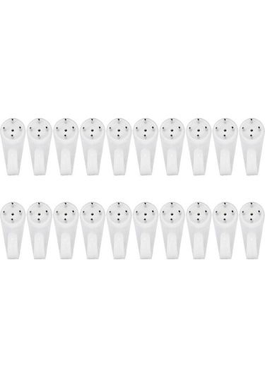 Dancemonkey Adet Beyaz Plastik Kare Kanca Küçük Askısı Banyo 4 Pin M Kullanın Gümüş Altın