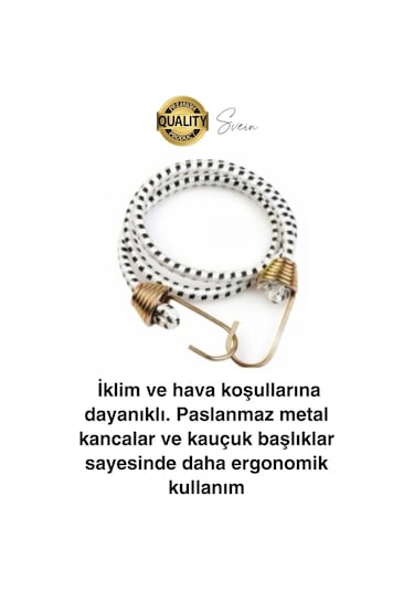 Geniş Uzun Bagaj Lastiği 1,5 Mt Kancalı Gerdirme Bisiklet Sabitleme Bagaj Halatı Araba Karavan