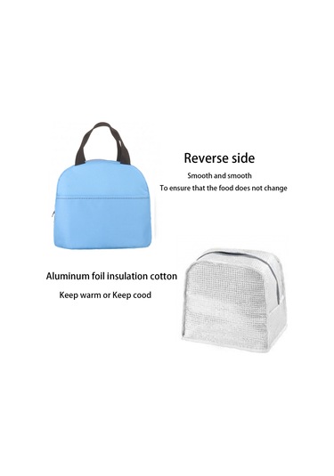 Elde Taşınabilir Yalıtımlı Çanta Moda Baskılı Soğutucu Çanta Öğle Yemeği Çantası Alüminyum Folyo Yalıtımlı Çanta Öğle Yemeği Kutusu-3