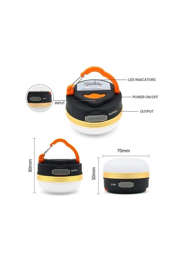 Lixiaqu01 Açık Led Kamp İşıkları Taşınabilir Çadır Lambası Usb Diğer