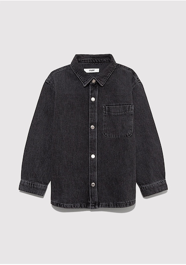 Mavi - Bob 90lar Antrasit Denim Jean Gömlek 6210000-89447 Antrasit