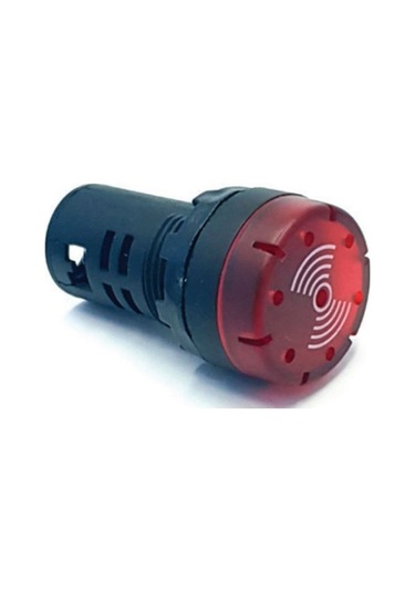 Tork Ad16sm-220k 220v Ac 22mm Kırmızı Led'li Buzzer