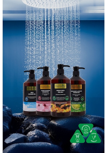 Bergamot & Yasemin Duş Jeli - Ferahlatıcı, Aromatik Ve Nemlendirici Günlük Temizlik Jeli 1000ml Bergamot - Yasemin