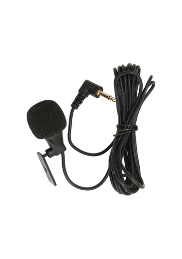 Geeroyoo 3.5mm Dışarıdaki Otomobil Mikrofonu - Yüksek Hassasiyetli, Bluetooth Ve Gps İçin U Çıvata Klipsli, 3m Kablolu, Kolay Kurulum