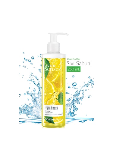Avon Senses Lemon Burst Limon Ve Reyhan Kokulu Sıvı Sabun 250 ML