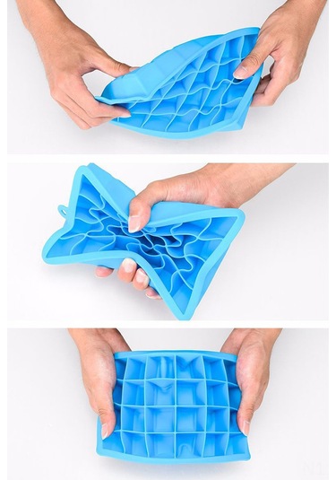 Hfambition Mor Çubuğu Makinası 24 Lü Silikonlu Kapaçklı - Purple Dondurucu Molds: Bebek Yemeği, Çikolata, Jöle İçin Esnek Döküm Tepsisi Çok Renkli