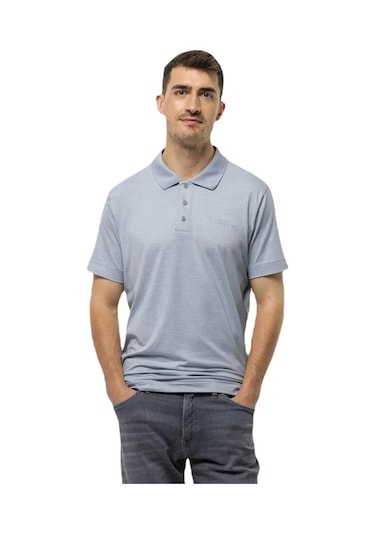 Jack Wolfskin Travel Polo Erkek Tişört 1809721tr-mavi Jack Wolfskin Travel Polo Erkek Tişört 1809721tr-mavi