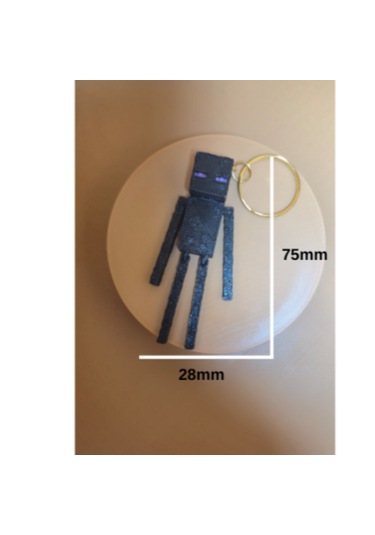 3dfuryam Minecraft Hareketli Enderman Anahtarlık