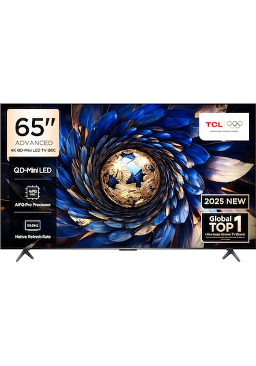TCL 65Q6C 65" 165 Ekran Uydu Alıcılı 4K Ultra HD MiniLED Google TV