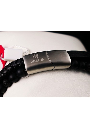 Ares Ars005 - Erkek Bileklik  Deri Beyaz