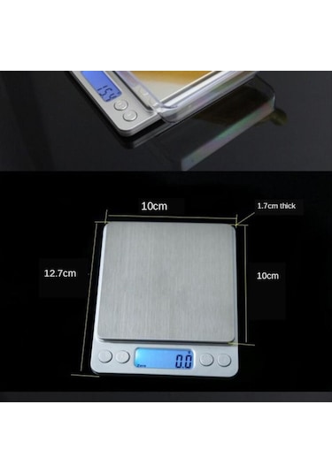 Homyl Doğru Dijital Elektronik Takı Ölçeği Taşınabilir 500 Gümüş