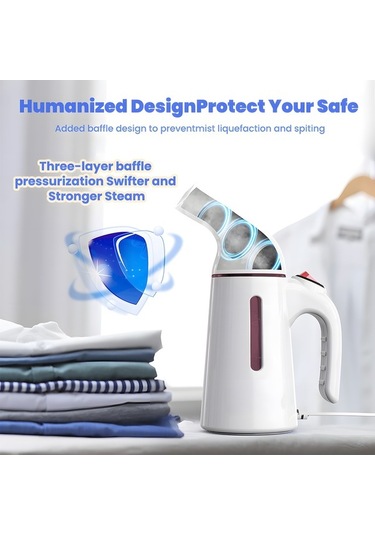 Createtech 120ml 700w Taşınabilir El Tipi Buharlı Ütü - Kırışıklık Giderici, Oto Kapanma, Ev, Ofis, Seyahat