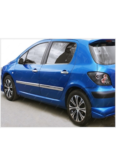 Peugeot 307 Hb Krom Yan Kapı Çıtası 4 Prç. 2000 ve Üzeri P.çelik