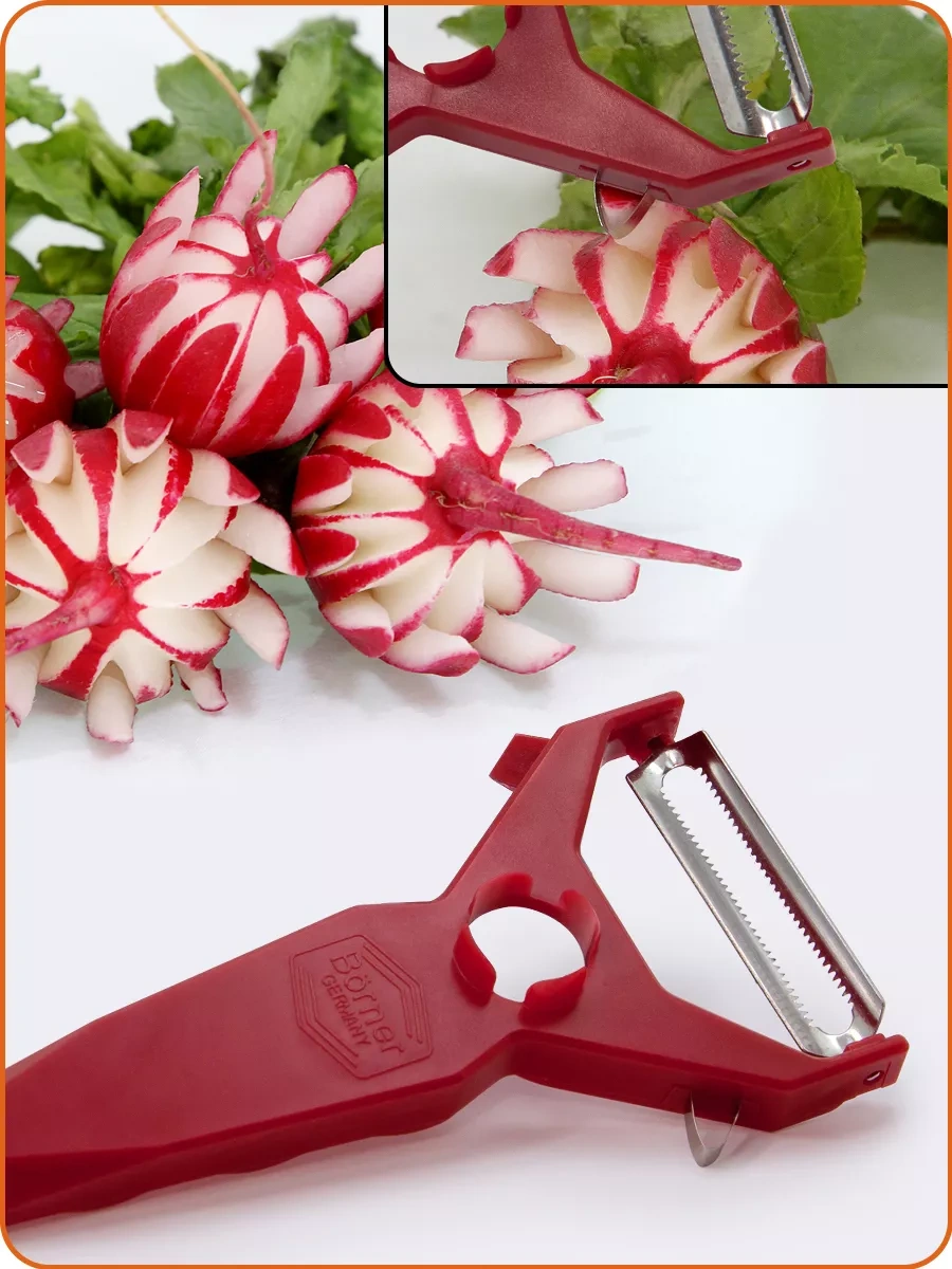 Borner 5'i 1 Arada Süsleyiciye Sahip Turçakiska-zerrajör Yumuşak Sebzeler İçin 7094138 Bordo