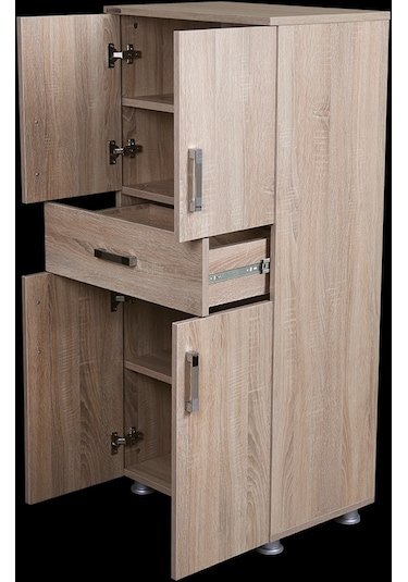 Çok Amaçlı Dolap Hard Parlak Somone Suntalem 4raf 1çekmece Kutu Sevk 130 El Yapım Ahşap