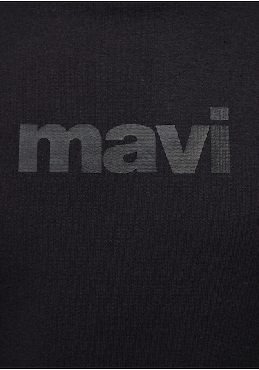 Mavi Baskılı Kapüşonlu Siyah Sweatshirt 0610960-900