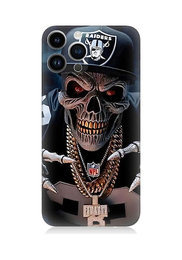 Apple Uyumlu iPhone 14 Pro  Karanlık Korsan Desenli Silikon Kılıf