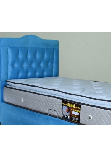 Bengimobilya Baza Başlık Ful Ortopedi Pamuk Pedli Yatak Taytüy Mavi Silin Mode