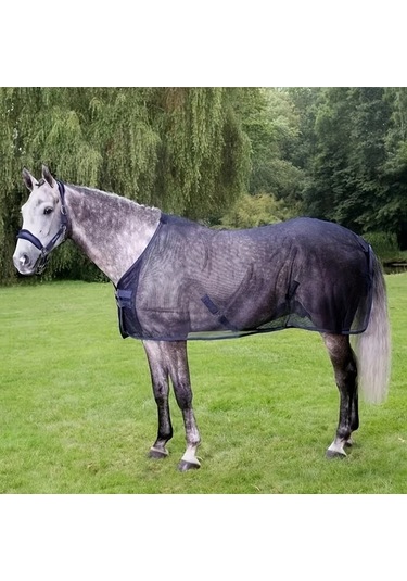 Elmpaly Büyük Boy At Sinek Filesi, Nefes Alabilir Mesh At Giysisi, Siyah