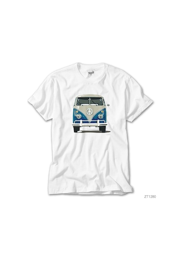 Volkswagen Karavan 2 Beyaz Tişört Beyaz