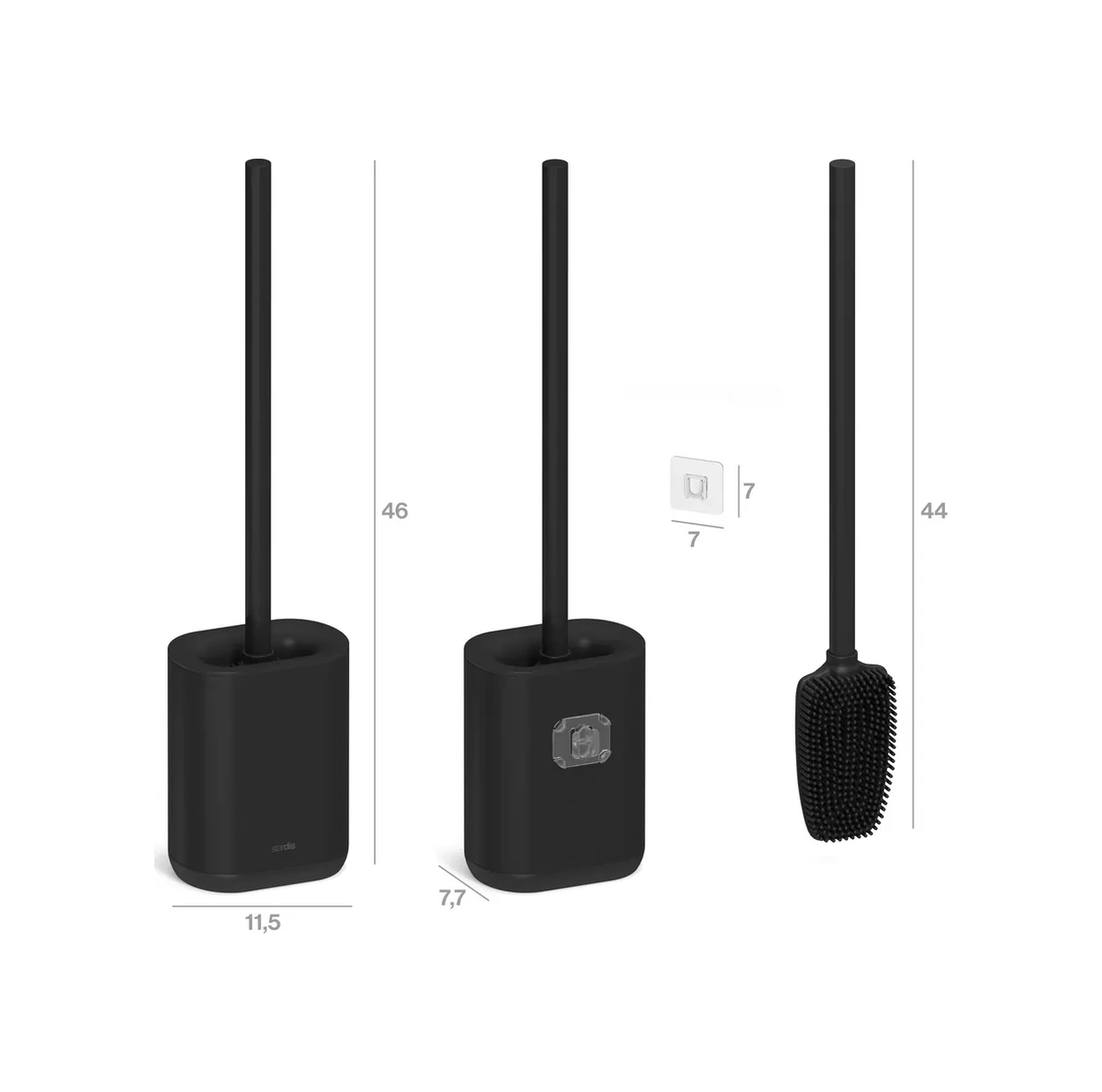 Stardis Ahşap Standlı Silikon Fırça 197045557 Gri