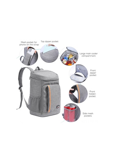 Ranyeek Su Geçirmez Termal Sırt Çantası - Piknik, Kamp Ve Seyahatler İçin Çok Amaçlı Soğutucu Çanta Diğer Çok Renkli