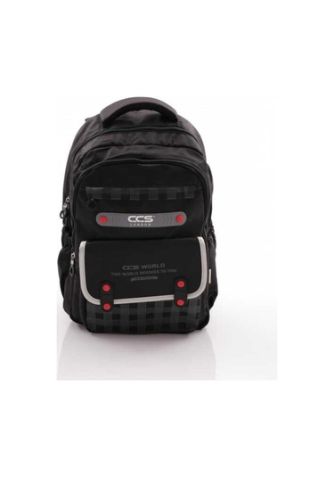 Ççs London 2 Büyük Göz 2 Küçük Gözlü Okul Ve Sırt Çantası 51978 Siyah Desenli