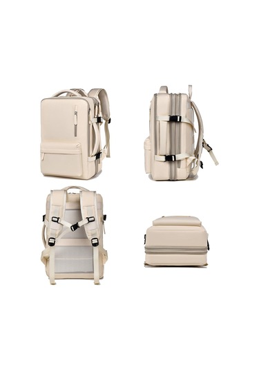 Sones Oumantu 8190 Usb Portlu Genişletilebilir Su Geçirmez Büyük Kapasiteli İş Seyahat Sırt Çantası Siyah