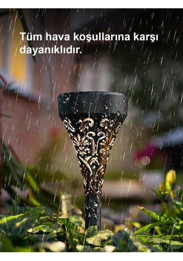 Greentech Güneş Enerjili Bahçe / Çim Aydınlatma 6 Adet / Gt-sl17n Sarı