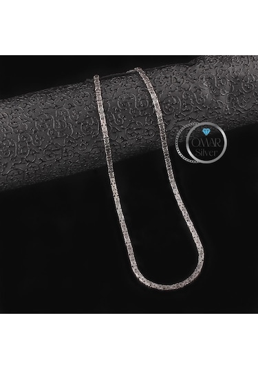 Omar Silver 925 Ayar El İşi Kral Kolye 3,65 Mm