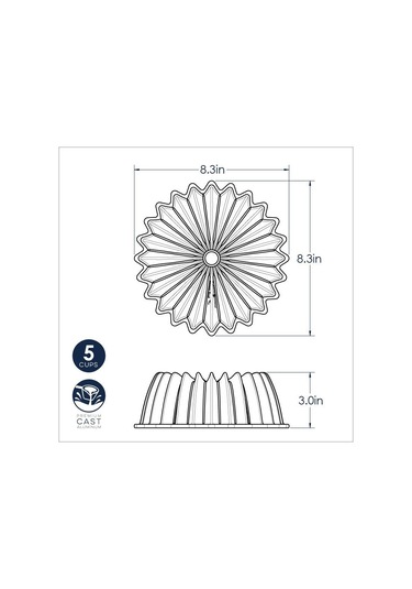 Nordicware Brillance Bundt Kek Kalıbı - 5 Cup