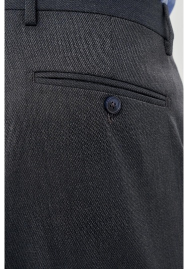 Lacivert Düz Gabardin Esnek Yan Cep Slim Fit Classic Pantolon 1003245209 220 Lacivert