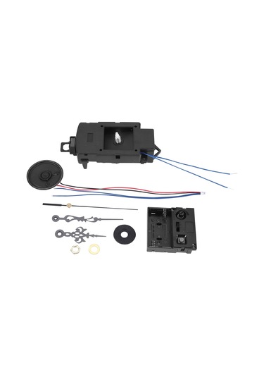 Kuvars Sarkaçlı Saat Mekanizması, Kolları Ve Müzik Kutusu Hoparlörü