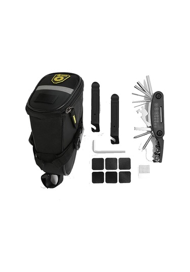 Teltree Bisiklet Tamir Seti - Taşınabilir Jant Tamir Aleti, Anahtarlar Ve Bakım Gereçleri İle Dışarıda Sürdürülebilir Bisiklet Bakımı Çok Renkli