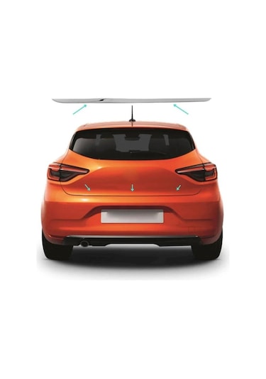 Renault Clio 5 Formlu Krom Bagaj Alt Çıta 2020 Paslanmaz Çelik N11.5132