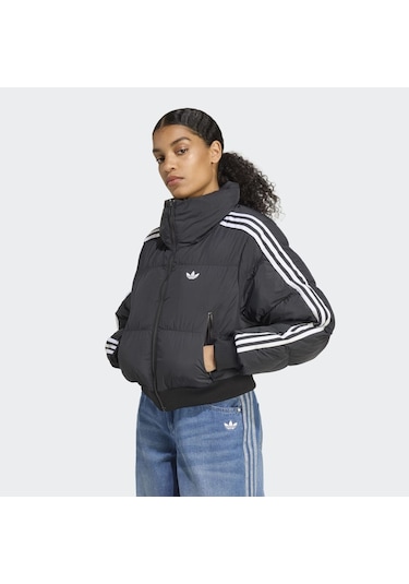 Adidas Jx2970 Cropped Puff Kadın Mont Siyah