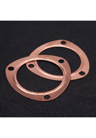 Lemestar Sbc Bbc 302 350 454 383 İçin Bakır Üretimli 3 İnç Egzos Manifold Yama, Tekrardan Kullanılabilir, 2 Adet Set